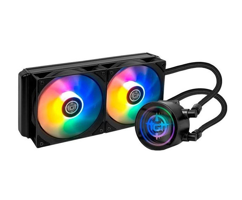 Water Cooler TGT Spartel V2, Rainbow, 240mm, Preto