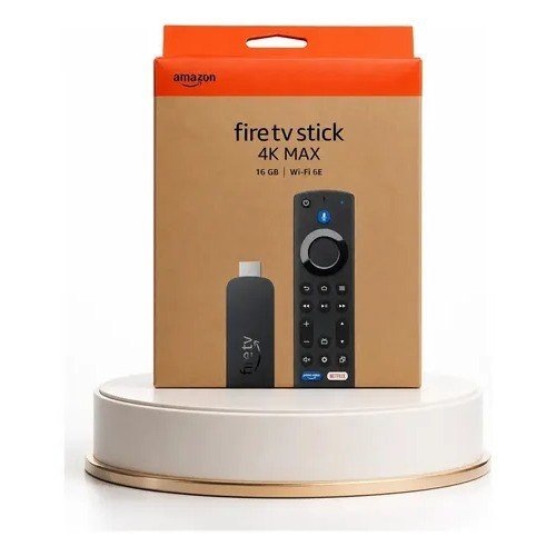 Amazon Fire Tv Stick 4k Max 16GB Wi-fi 6e Alexa Controle Por Voz Preto