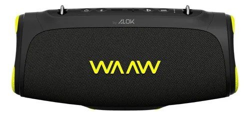 Caixa De Som Bluetooth Waaw By Alok Boom 110 Prova D'água Preto 127/220v