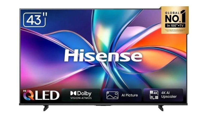 Smart TV Hisense Hi-QLED 4K 43 Polegadas, Dolby Gaming e Compatibilidade Alexa - 43Q6QVV
