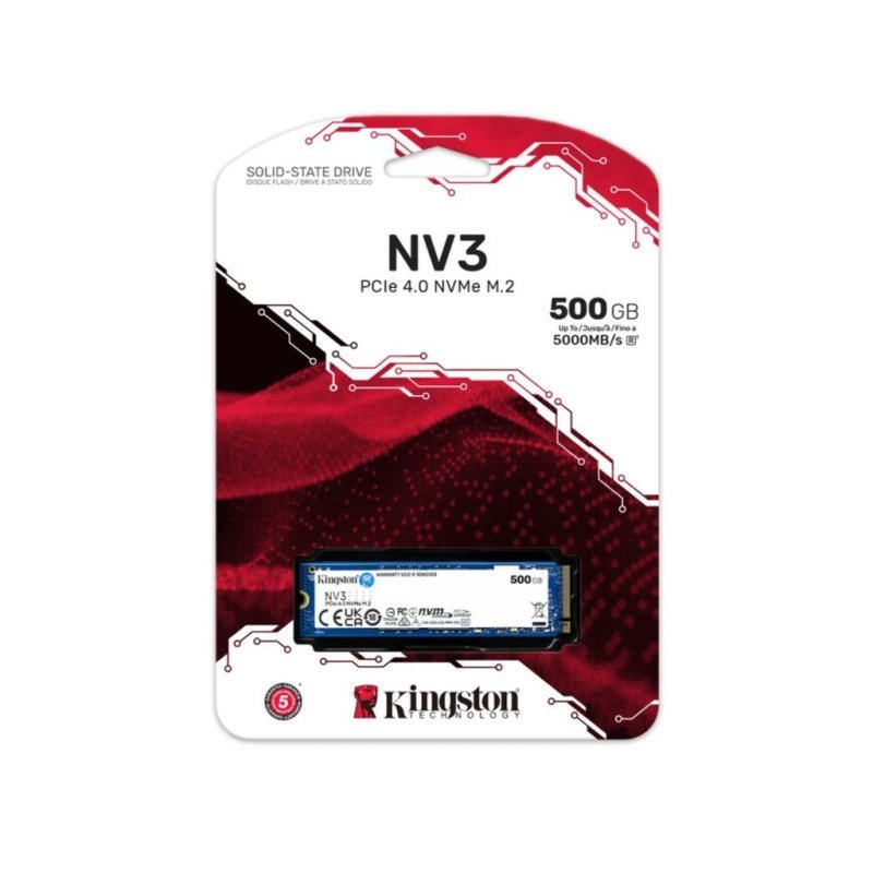 SSD Kingston NV3 500GB M.2 2280 NVMe PCIe 4.0