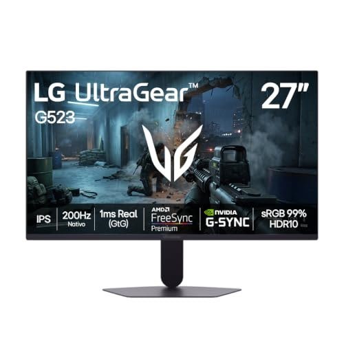 LG UltraGear Monitor Gamer 27" IPS 200Hz, 1ms, Full HD