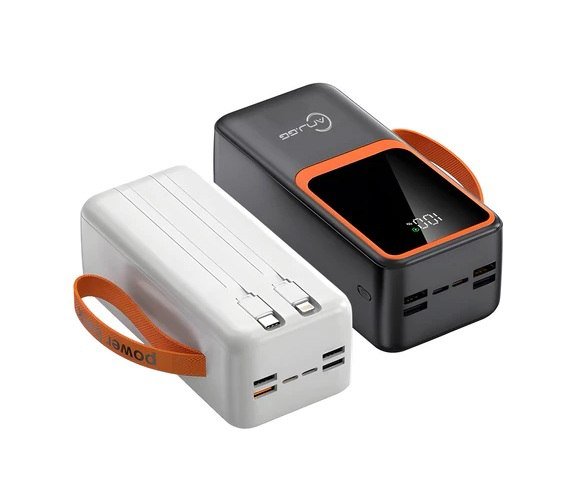 Power Bank 50000mAh Carga Rápida Display Digital 33W~66W USB Type-C