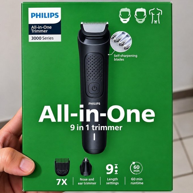 Aparador de Pelos Philips All-in-One 9 em 1 Série 3000