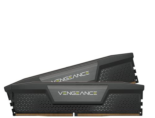 CORSAIR Memória de computador Vengeance DDR5 RAM 32GB (2x16GB) 6000MHz CL38 Intel XMP iCUE - Preto (CMK32GX5M2B6000C38)