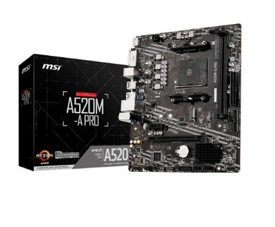 Placa-mãe Msi A520m-a Pro Am4 Matx Ddr4