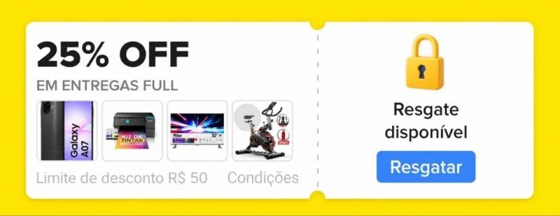 25% OFF em entregas FULL
