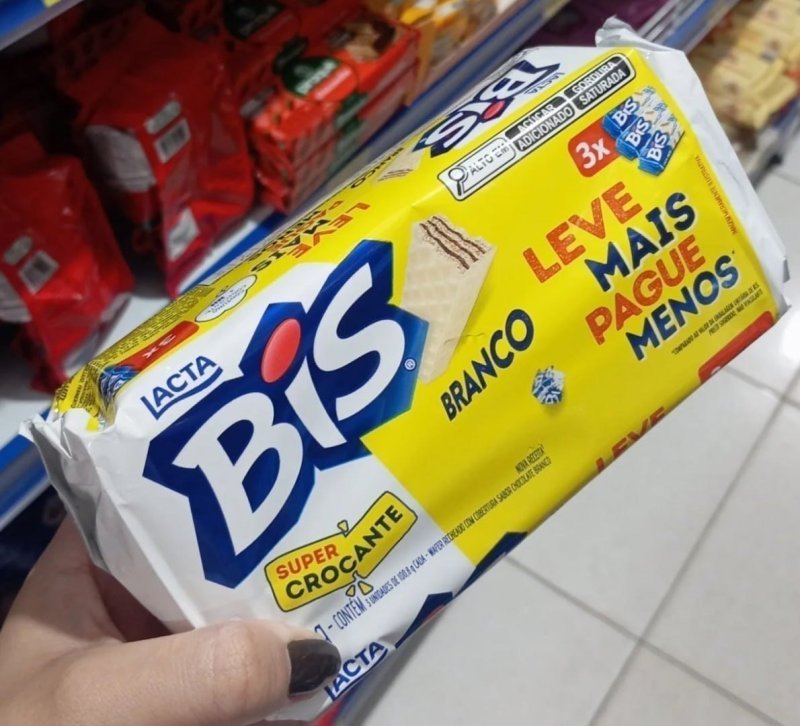 Lacta Bis Laka - Chocolate Branco Kit 3 Unidades 100,8g
