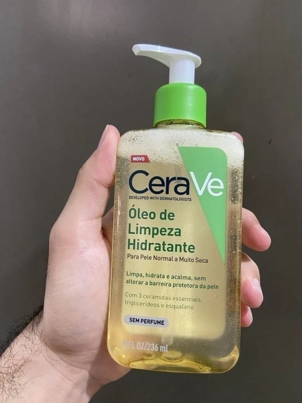 Óleo de Limpeza Facial Hidratante Para Pele Seca e Atópica CeraVe 236ml