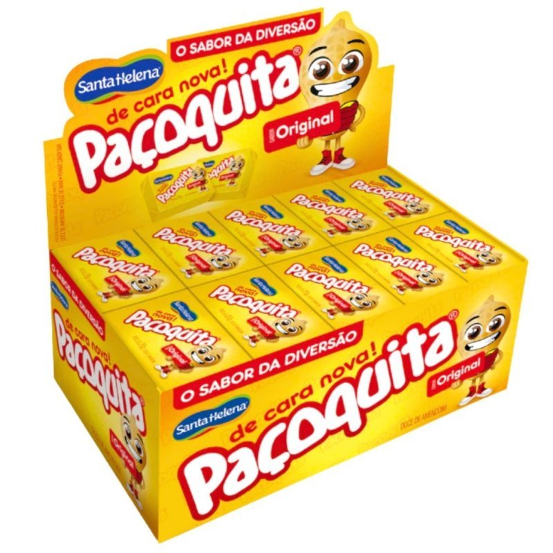 Paçoca Quadrada Paçoquita C/50 Unidades 1kg Festa Junina Santa Helena