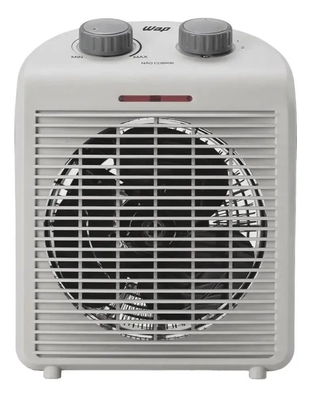 Wap Air Heat Fw009371 Aquecedor Elétrico Portátil 3 em 1 220V Potência 2000W Triplo Sistema Segurança