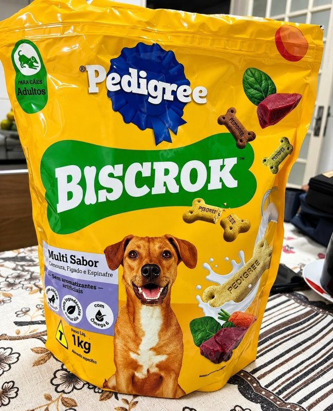 Biscoito Pedigree Biscrok Para Cães Adultos Multi, 1 kg