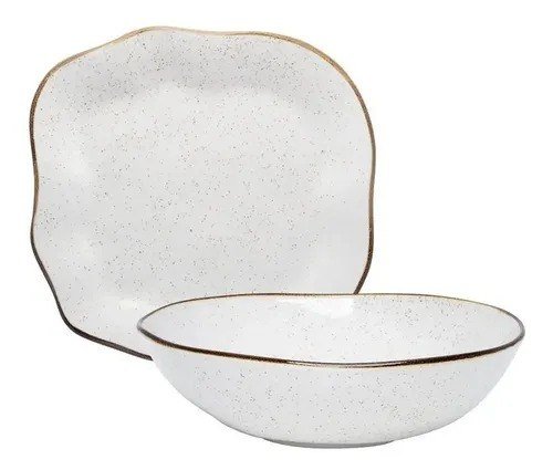 Kit P Servir Travessa E Saladeira Maresia Oxford Baixelas Branco