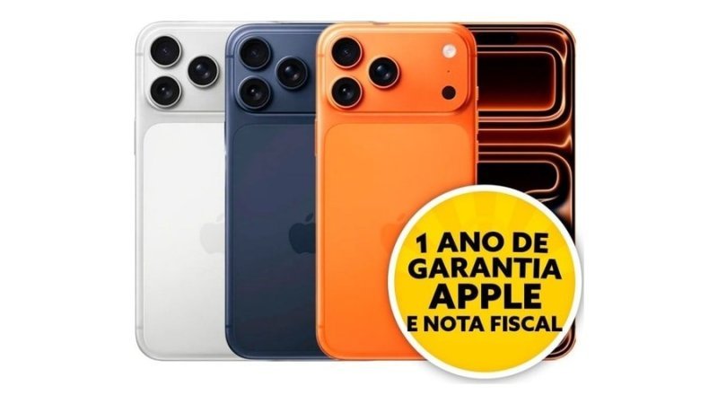 Celular IPhone 17 Pro Max 256GB 5G Dual E-sim Lacrado Original 1 Ano De Garantia