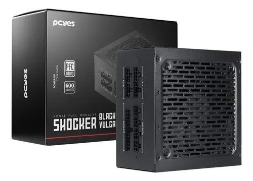 Fonte Gamer Shocker Full Modular 600w 80 Plus Pcyes