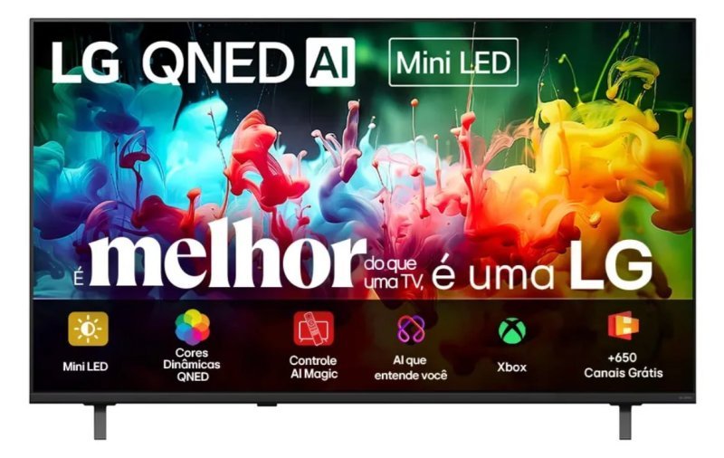 Smart TV 4K 75" LG QNED Mini LED AI