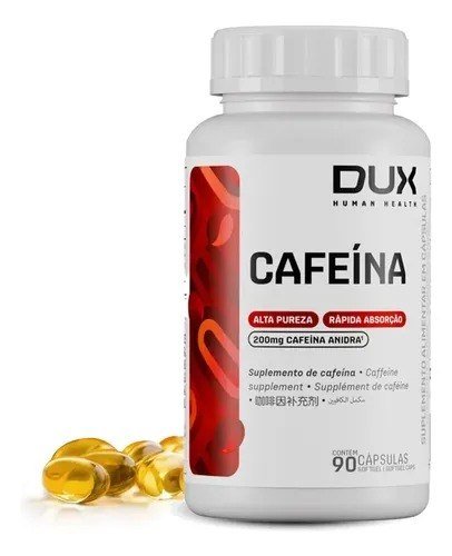 Cafeína Dux Nutrition em cápsula Sem sabor x 100g de 90 un