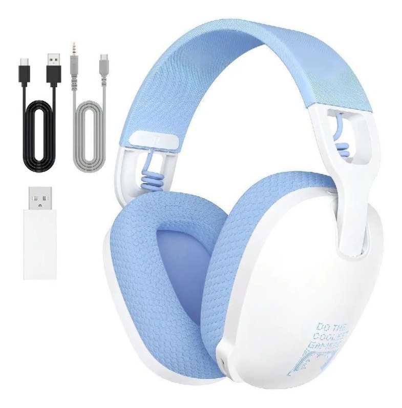 Headset Gamer Sem Fio Onikuma B2 Conexão Usb E Bluetooth Cor Branco