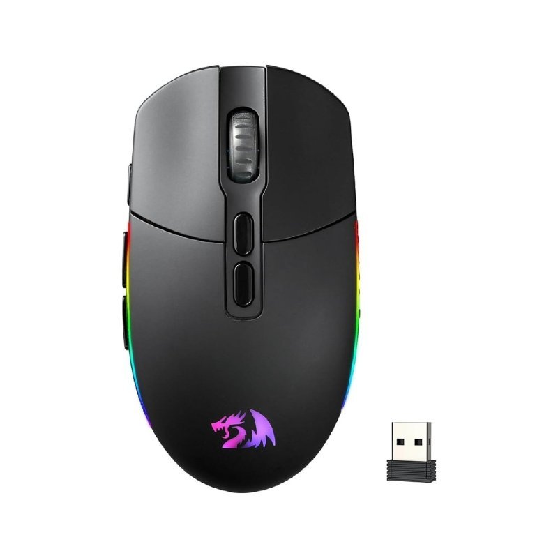 Mouse sem fio Redragon Invader Pro Preto