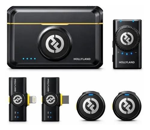 Microfone de Lapela Hollyland Lark M2 Combo Preto