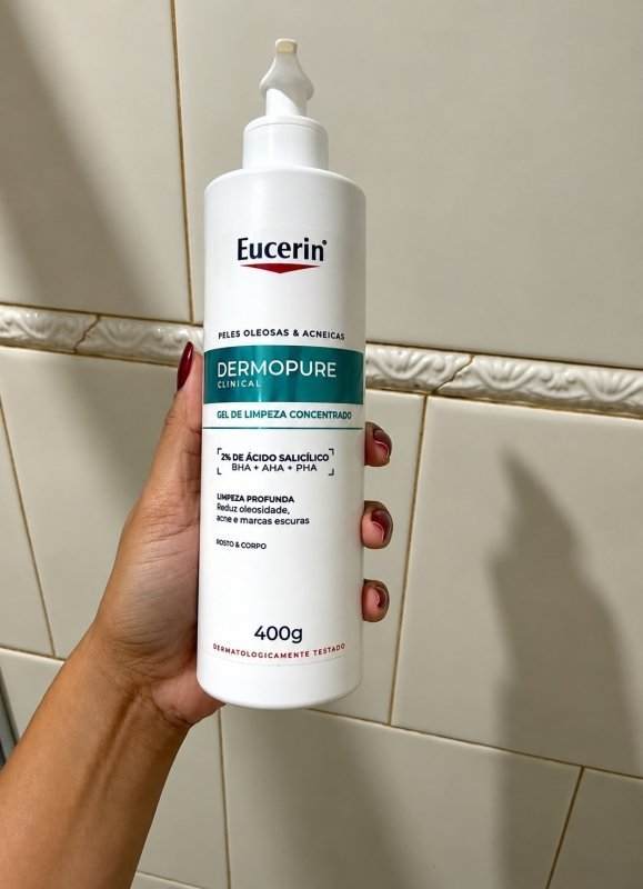EUCERIN Gel de Limpeza Facial AntiAcne DermoPure Clinical Concentrado 400ml