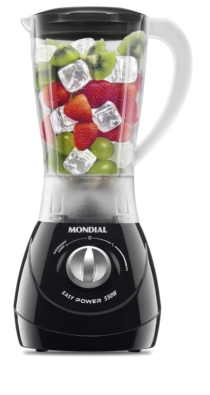 Mondial Liquidificador Easy Power, Preto, 550W, 110V L-550-B