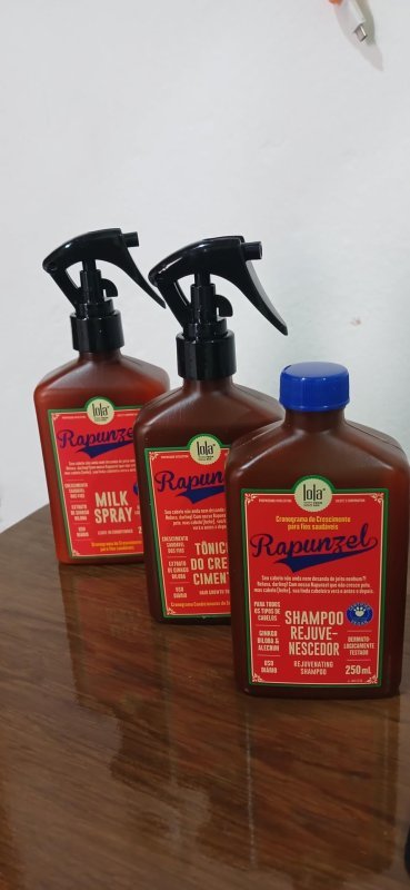 Kit Rapunzel (Shampoo + Tônico + Milk Spray) - Lola From Rio + Frete Grátis