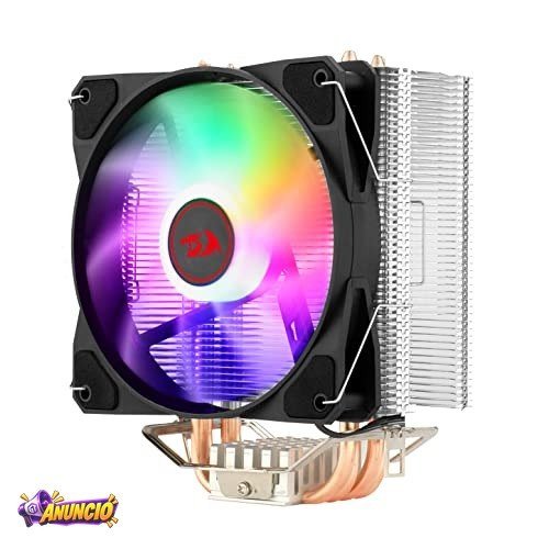 Aircooler Redragon Tyr Preto Iluminação Rainbow com Fan de 120mm CC-9104