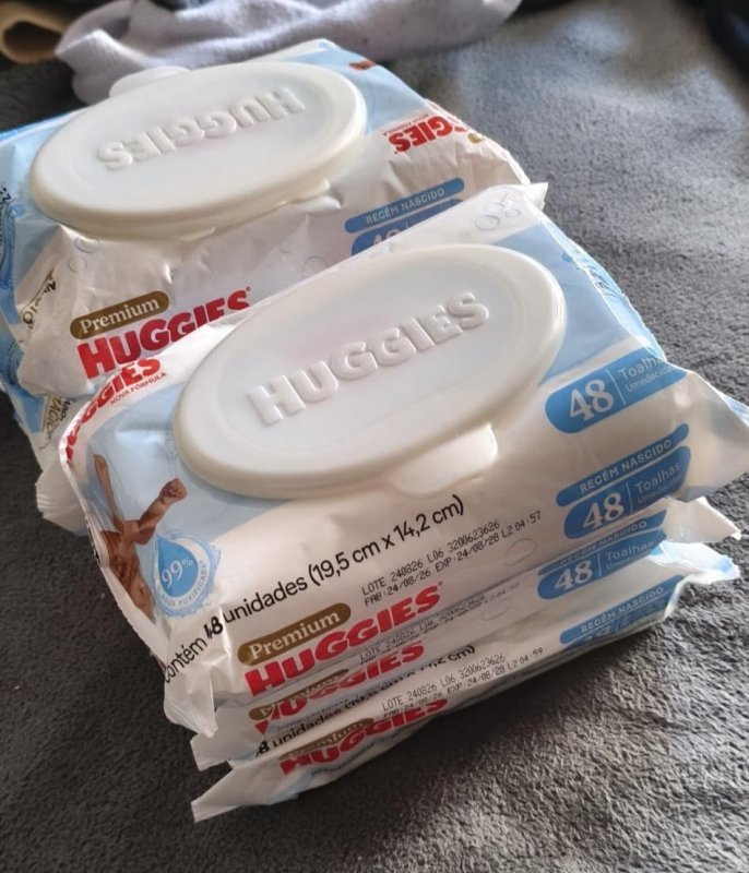 Lenços Umedecidos Huggies Recém-Nascido Sem Fragrância 6x48U