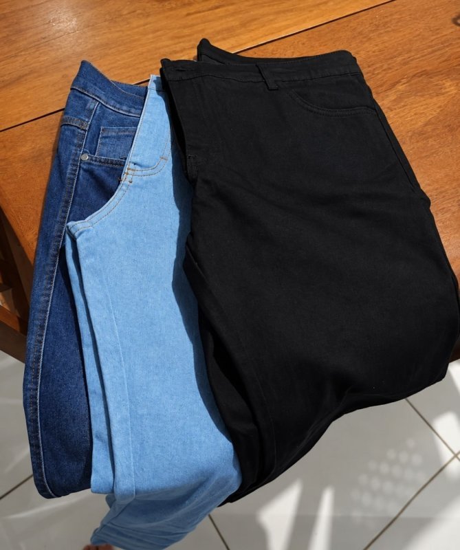 Kit Com 3 Calças Jeans Masculina Com Laycra