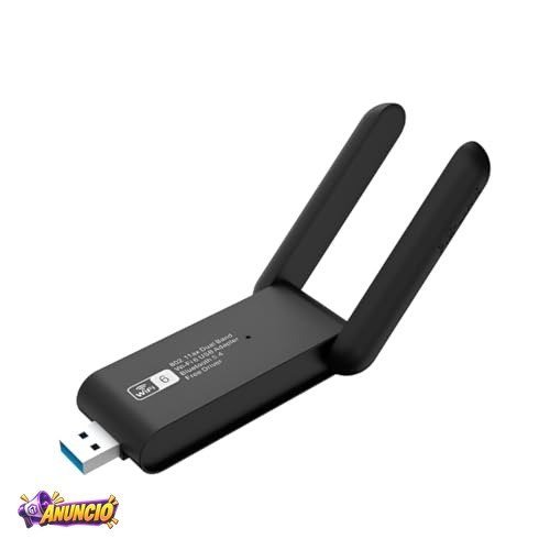 Adaptador WiFi USB Dual Band 5GHz 2.4GHz Até 1300Mbps Antena Wireless Para PC Notebook Compatível Com Windows Andarix