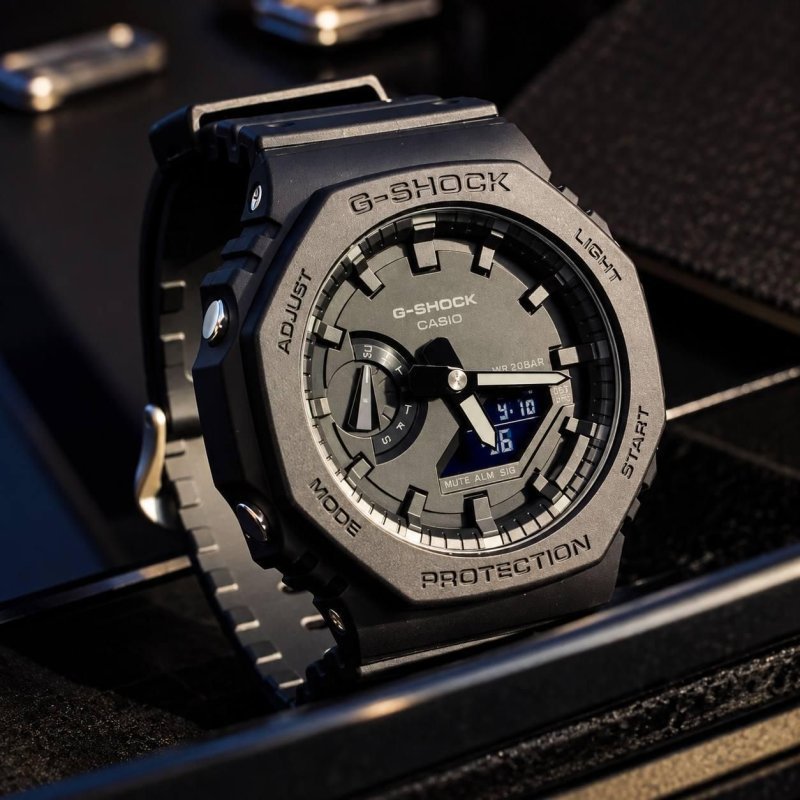 Relógio Casio G-Shock Masculino Carbon GA-2100-1A1DR