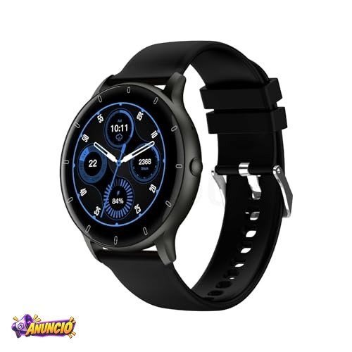 Bettdow Smartwatch Relógio inteligente com Al integrada, atende/faz chamadas, relógio esportivo feminino e masculino de 1,28" à prova d'água IP67, para celulares Android e iOS FB051 (Preto)
