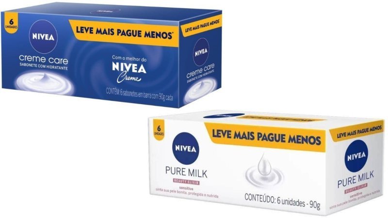 Pack 6 un. Sabonete Nivea 90g