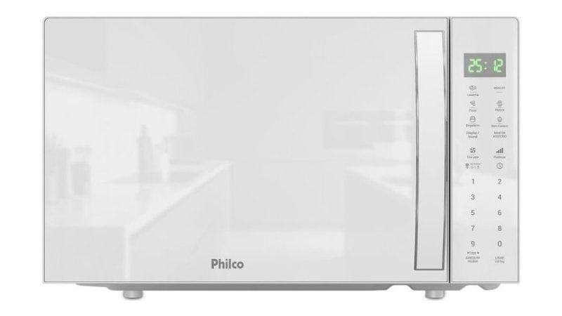 Micro-ondas Philco 28l Pmo31b Limpa Fácil Branco