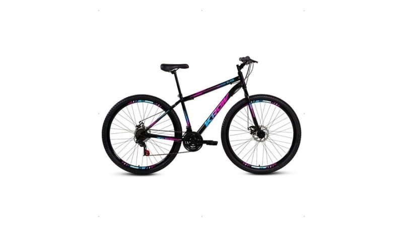 Bicicleta Aro 29 Aço Carbono Freios A Disco 21 Marchas Krow Bikes Para o dia a Dia Passeio