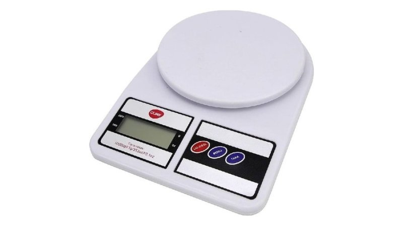 BALANCA DIGITAL COZINHA 1g a 10kg FITNESS ALTA PRECISAO
