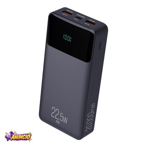 Power Bank Pro 20000mAH, Bateria Portátil Universal, Carga Rápida
