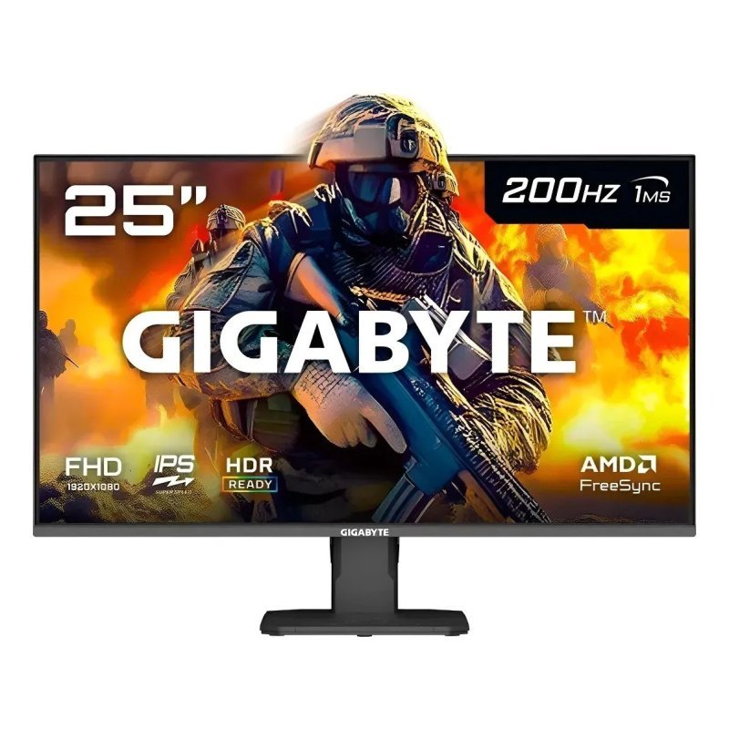 Monitor Gamer Gigabyte 25" FHD 200hz IPS 1ms IPS VRR HDR10 GS25F2-SA