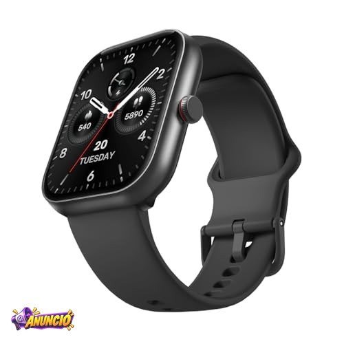 Bettdow SmartWatch, relógio smartwatch com 1.91" Ecrã tátil e AI, à prova d'água IP68, relógio feminino e masculino com 100+ Modos Esportivos Faz e Recebe Ligações (preto)