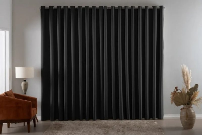 Cortina Blackout Liso 4 Metros Largura X 2,80 Metros Altura