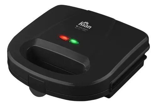 Sanduicheira Grill 2 Em 1 Kian Preta Elétrica 750w Cor Preto