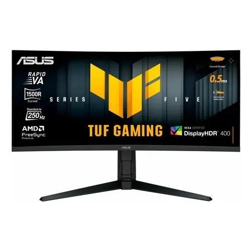 Monitor de jogador Asus Tuf VG34WQML5A 34 Wqhd 250 Hz 0,5 m preto curvo