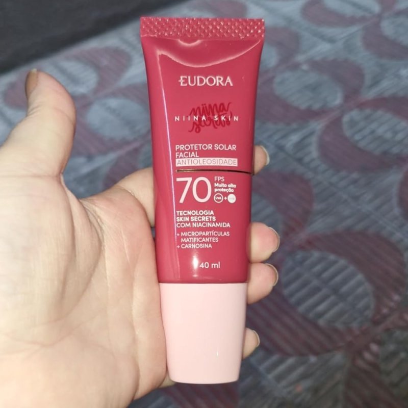 Eudora Niina Skin Protetor Solar Facial Antioleosidade Fps70 40g