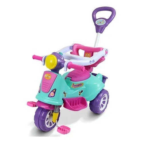 Triciclo Infantil Avespa Pink Maral Com Pedal