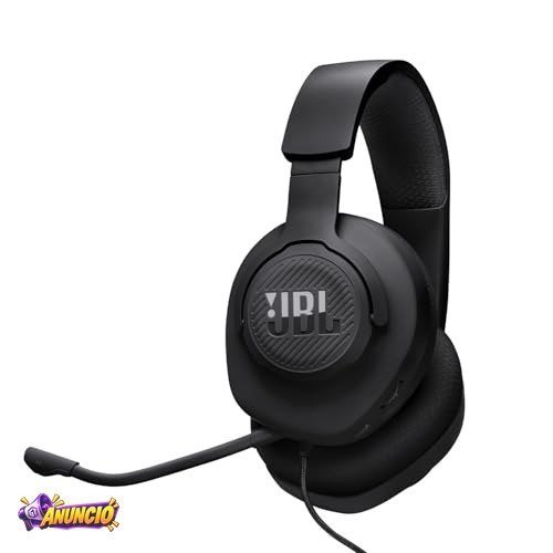 JBL, Fone de Ouvido Com Fio, Quantum 100M2, Headset Gamer, Over Ear, Microfone Removível - Preto