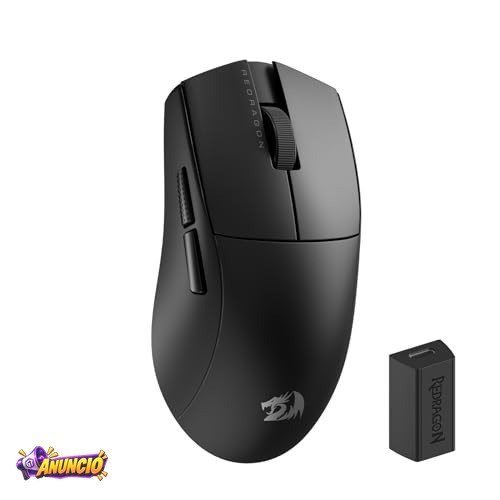 Mouse Gamer Redragon King Pro 4k Preto PAW3395 4000Hz M916-PRO-4K