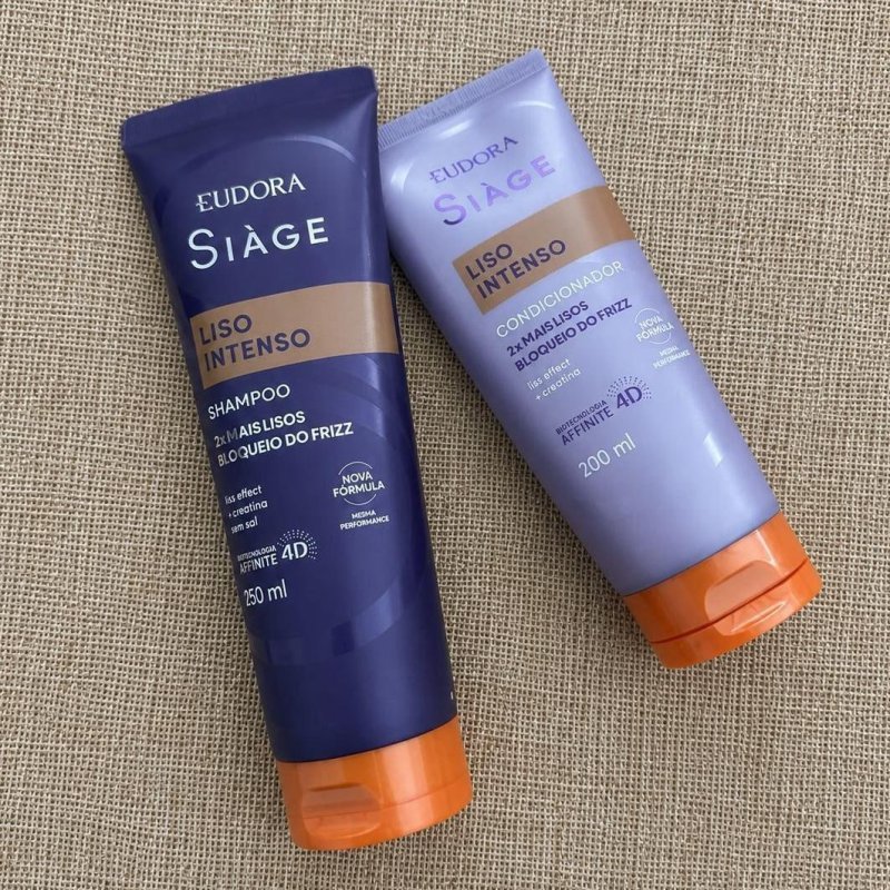 Kit Eudora Siàge Liso Intenso Shampoo 250ml + Condicionador 125ml