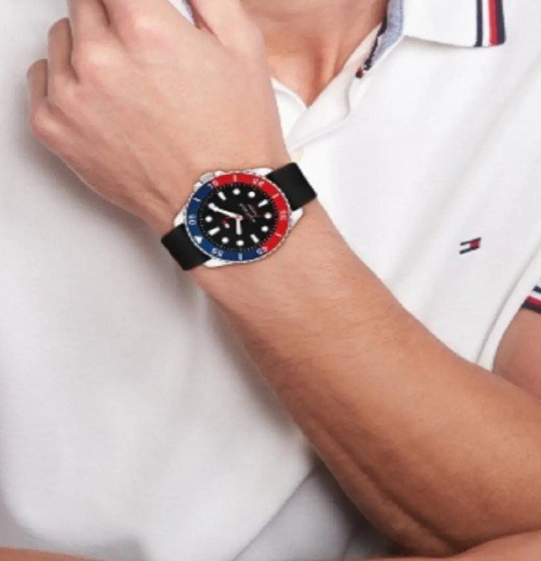 Relógio masculino Tommy Hilfiger Oceanic 1792201 preto
