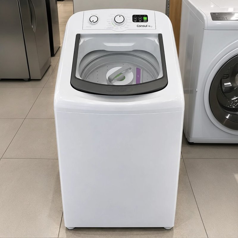 Máquina De Lavar Consul 9kg Branca Com Dosagem Econômica - CWM09AB